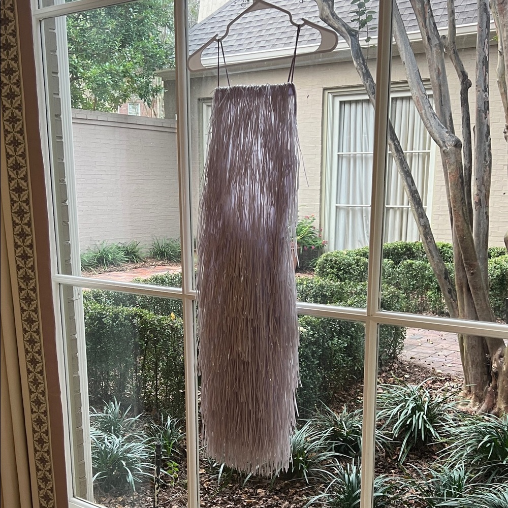 Jason Wu Iris Lavender Fringe Midi Dress
